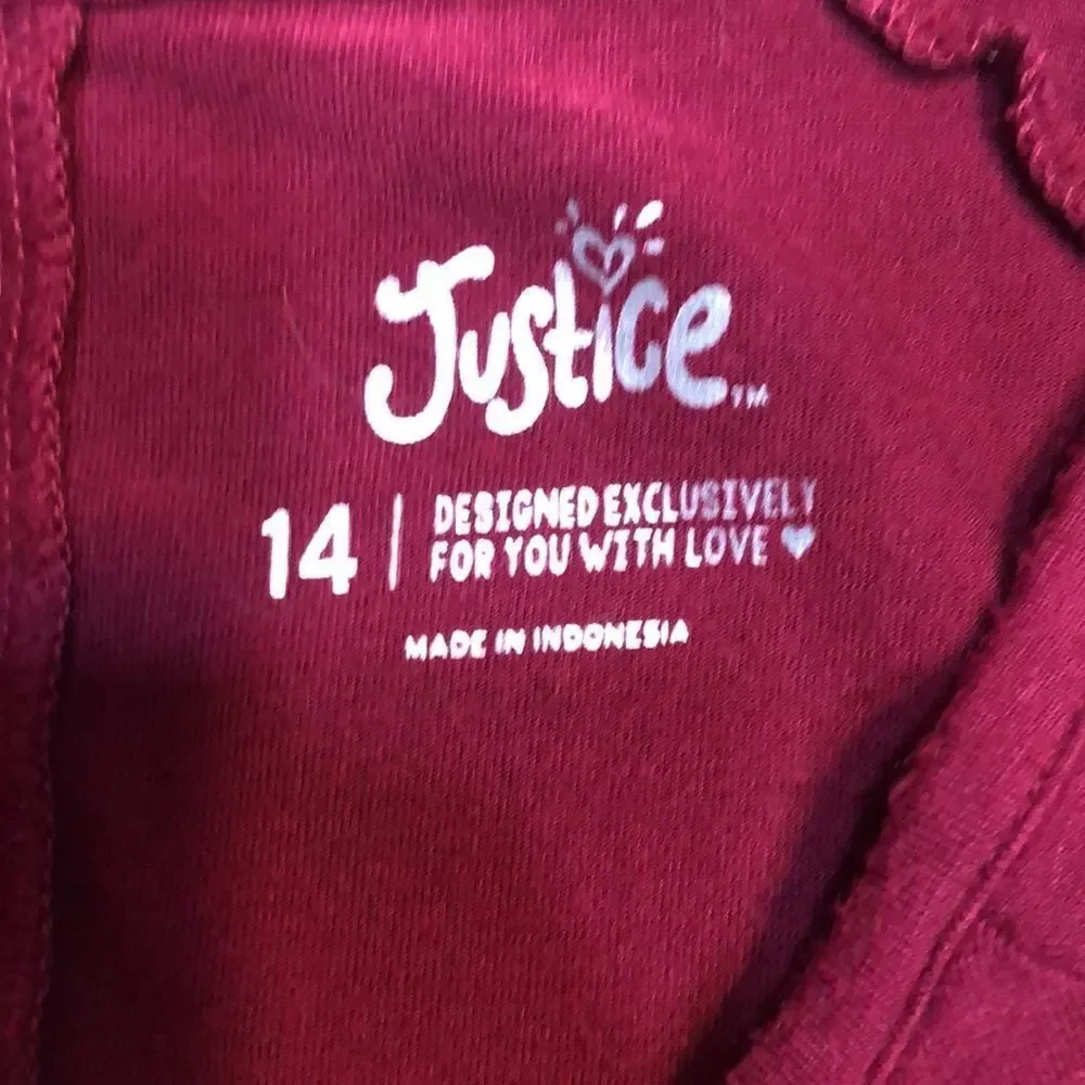 Justice size 14 “Over the Moon For You” top